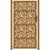 vidaXL Vrtna vrata 105x180 cm Preperevanje dizajn jeklenih listov | Shoptok.si