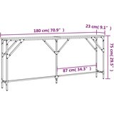  Konzolni stol boja hrasta sonome 180x23x75 cm konstruirano drvo | shoptok.hr