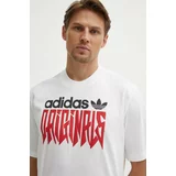 Adidas Bombažna kratka majica moška, bela barva, IX9650