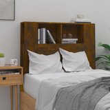 vidaXL Uzglavlje s ormarićem boja dimljenog hrasta 100x18,5x104,5 cm Cijene