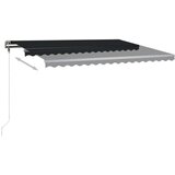  Tenda na ručno uvlačenje s LED svjetlima 400 x 350 cm antracit | shoptok.hr