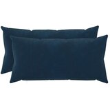  Jastuk s jastukom HEERLEN 2 kom. Plava Mikrofibra Flis - Plava 40 x 80 cm 2 | shoptok.hr