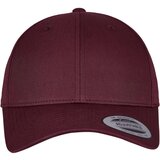 Flexfit Curved classic maroon-colored snapback Cene