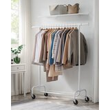  Stalak za odjeću na kotačićima - Bijela | shoptok.hr