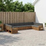  Setovi sofa 10 kom. Čvrsto drvo akacije | shoptok.hr