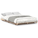  Krevet s daskama Smeđa 140 x 190 cm Masivna borovina | shoptok.hr