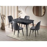 Hanah home Crea - 2941 Black Extendable Dining Table | ePonuda.com