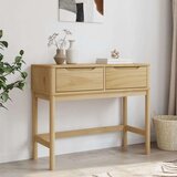  Konzolni stol FLORO voštano smeđi 89 5x36 5x73 cm od borovine | shoptok.hr