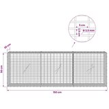  Gabion s žicom debljine 3 5 mm i mrežom 5x2 5 cm 150x20x50 cm - 20 cm 50 cm 150 cm | shoptok.hr