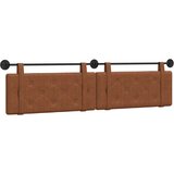  Smeđa Zidne 2 pcs Smeđa 200 x 5 x 40 cm Drvena ploča - Smeđa 200 cm bez LED | shoptok.hr