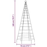  Svjetlo za božićno drvce na stijegu 200 LED šarene 180 cm | shoptok.hr