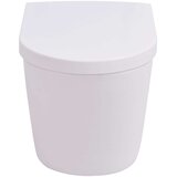vidaXL Viseča WC Školjka z Vgradnim Kotličkom Keramična Bela | Shoptok.si