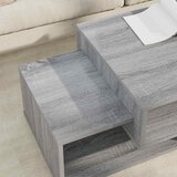  Kava Stol Siva Sonoma 105 x 50 x 32,5 cm Konstruirano drvo | shoptok.hr