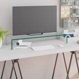 The Living Store Stojalo za TV / ekran stekleno prozorno 80x30x13 cm - TV Stojalo, (21493904) Cene