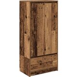 vidaXL Ormar s ladicom staro drvo 55,5x34x119,5 cm konstruirano drvo | shoptok.hr