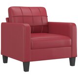  3-dijelni set sofa s jastucima boja vina od umjetne kože | shoptok.hr