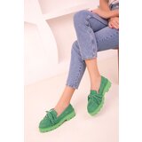 Soho Green Suede Women's Casual Shoes 17945 | Shoptok.si