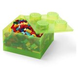 Lego kutija za odlaganje sa poklopcem (4): Svetlucavo svetlo zelena | ePonuda.com