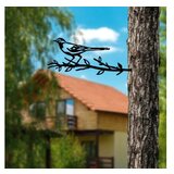 WALLXPERT decorative object figura bird on the branch 05 black | ePonuda.com