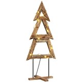 vidaXL Božično drevo z stojalom Rjava 180 cm Trdna tikovina | Shoptok.si