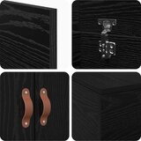  Krevet s prostorom za pohranu Crni Hrast 100x200 cm | shoptok.hr