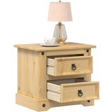 vidaXL Nočna omarica Corona 53x39x50 cm trdna borovina Cene