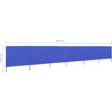  6-panelni vetrobran tkanina 800x160 cm sinje moder, (20692977) | Shoptok.si