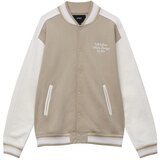 Pull&Bear Prehodna jakna pesek / bela | Shoptok.si