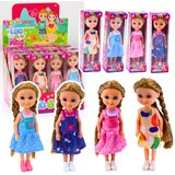 Mini lutka s dugom kosom u haljini 15cm - lutku biramo nasumično | Shoptok.si