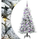 vidaXL Umjetno božićno drvce s nogom s stalakom Zelena 150 cm PE i PVC | shoptok.hr