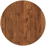 vidaXL Gornji dio stola Tamno smeđa Ø 40 x 4 cm Čvrsto drvo hrasta | shoptok.hr