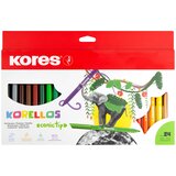 Kores Vlaknasto pisalo Korello, široka, kartonska škatla 24 št, (21656028) Cene