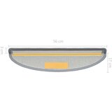  Otirači za stepenice 10 kom 56x17x3 cm svjetlosivi | shoptok.hr