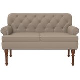  Ljubavni kauč s gumbima Boja cappuccina 120 x 65 x 77 cm | Eponuda.com
