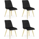  SPLIT stolica - crni baršun / zlatne noge x 4 | shoptok.hr
