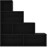 Ormarić za knjige / sobna pregrada crni 155x24x160 cm drveni | Eponuda.com
