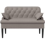  Ljubavni kauč s gumbima Sivosmeđa 111 x 68 x 80 cm Tkanina | Eponuda.com