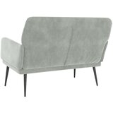  Klupa svjetlosiva 108 x 79 x 79 cm baršunasta | Eponuda.com