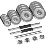Rebel Active RBA-2326-30 – Set podesivih kromiranih bučica 30 kg sa spojnom šipkom i transportnim koferom | shoptok.hr