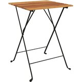  3-dijelni sklopivi bistro set od masivne tikovine i čelika | shoptok.hr