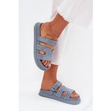 Boto Women's sandals with decoration on the platform blue Delyna | ePonuda.com