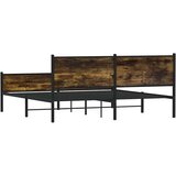  Metalni okvir kreveta bez madraca boja hrasta 180x200 cm | shoptok.hr