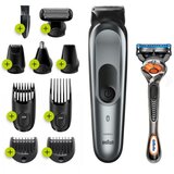 Braun Trimer za kosu i bradu MGK7221 BLK/MTGREY + RZR 504812 | ePonuda.com