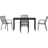  Vrtni set za objed 5 pcs Antracit Čelik s prahom premazan | shoptok.hr
