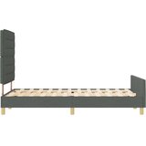  Krevetna konstrukcija Tamno siva 160 x 200 cm tkanina | shoptok.hr