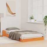 vidaXL Konstrukcija postelje Voskast rjav 90 x 200 cm, (5000124153) | Shoptok.si