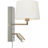 Markslöjd LED stenska svetilka v belo-srebrni barvi (dolžina 28,5 cm) Como - Markslöjd