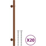  Ručke za ormarić 20 kom brončane 192 mm od nehrđajućeg čelika | shoptok.hr