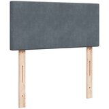  Otomanski okvir kreveta s madraca tamnosivi 90x200cm baršunasti | shoptok.hr