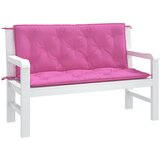  Jastuci za vrtnu klupu 2 kom ružičasti 120x50x7 cm tkanina | Eponuda.ba